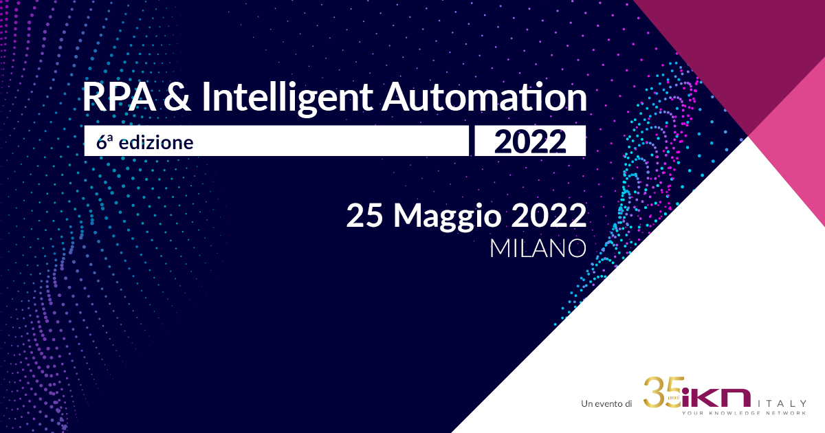 Primeur at RPA & Intelligent Automation 2022