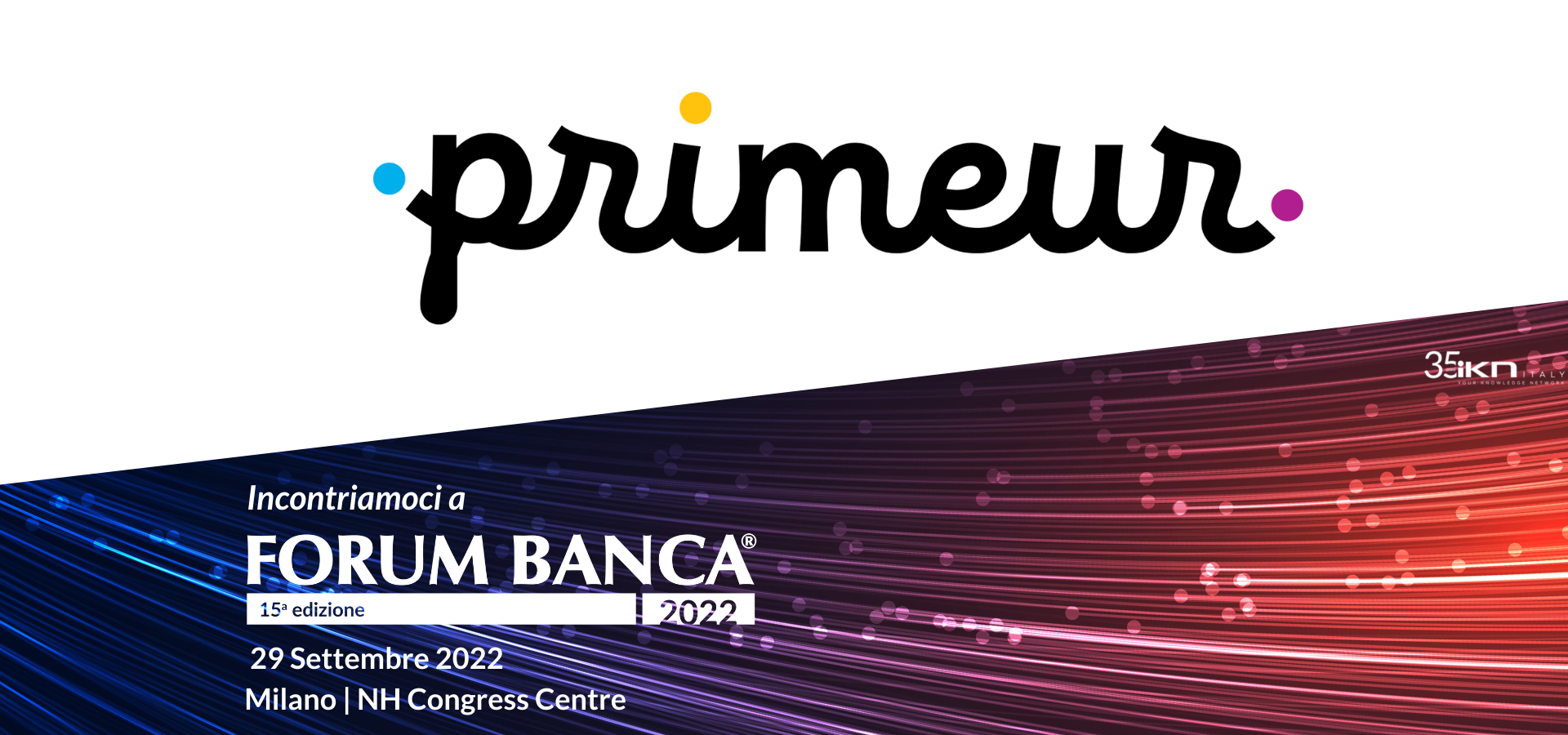 Primeur Gold Sponsor al Forum Banca 2022